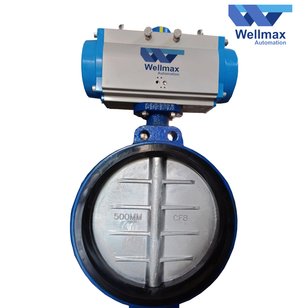 pneumatic actuator operated butterfly valve manufacturer and supplier