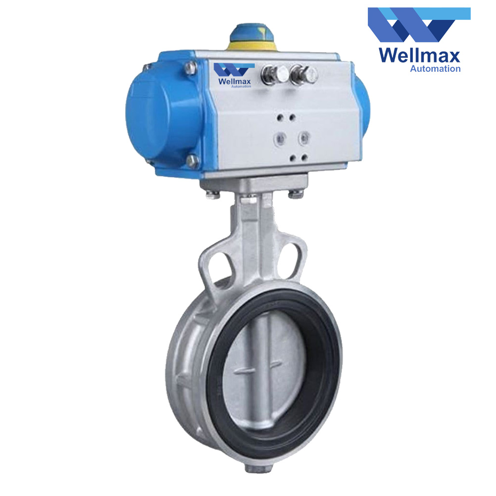 pneumatic actuator operated butterfly valve manufacturer and supplier