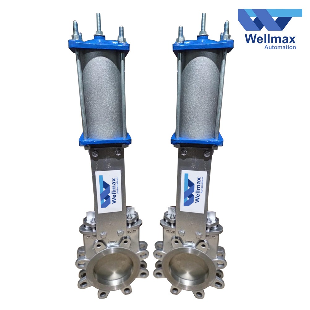 pneumatic operated knife gate valve